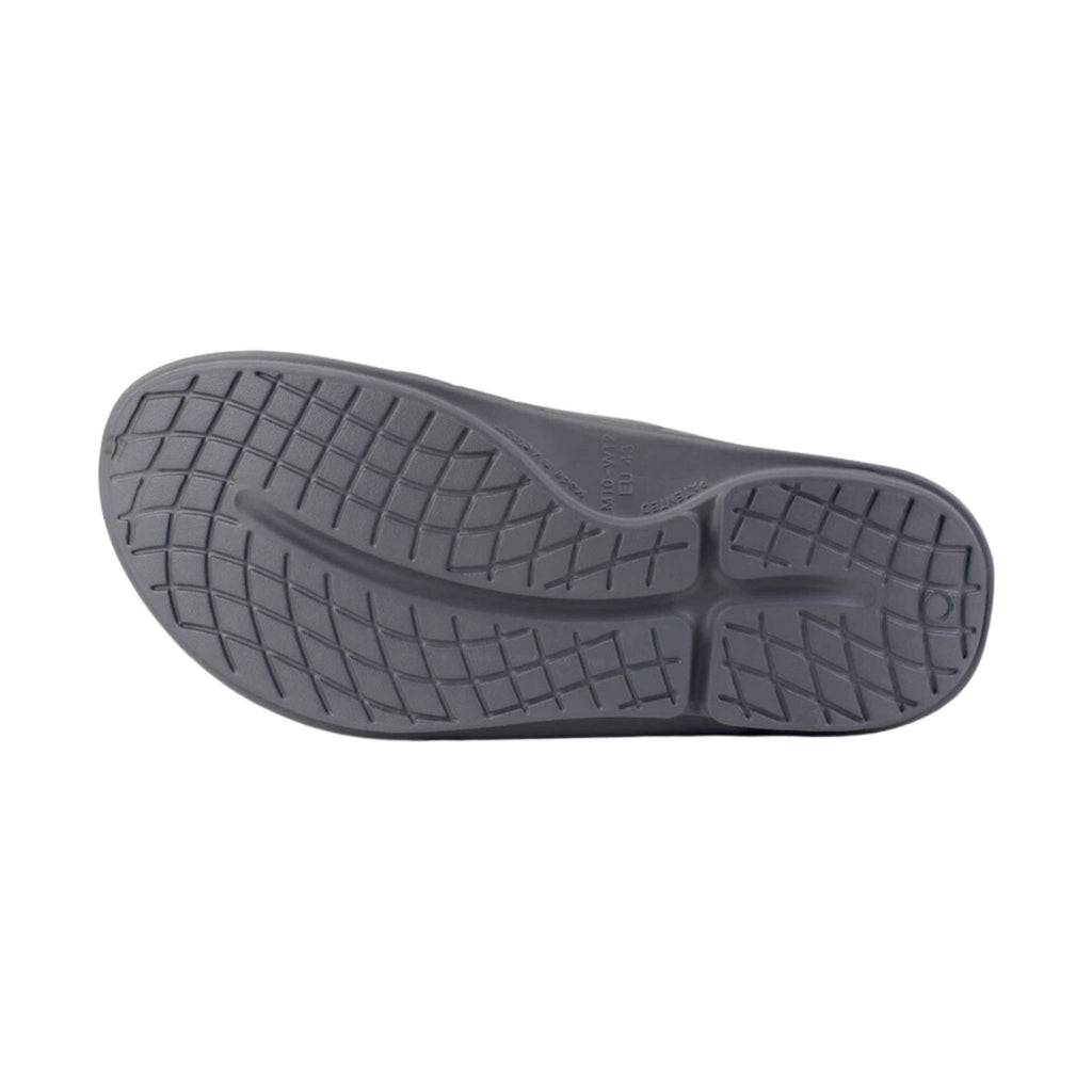 OOfos OOahh Sport Flex Slide - Slate - Lenny's Shoe & Apparel