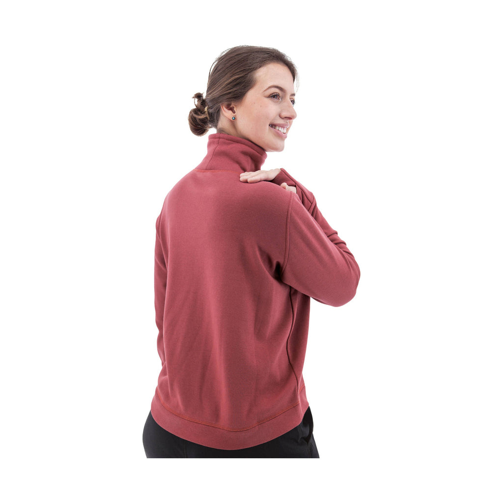 Aventura Women's Dog Walker Fleece Pullover - Earth Red - ONLINE STORE CREDIT/EXCHANGE ONLY - Lenny's Shoe & Apparel