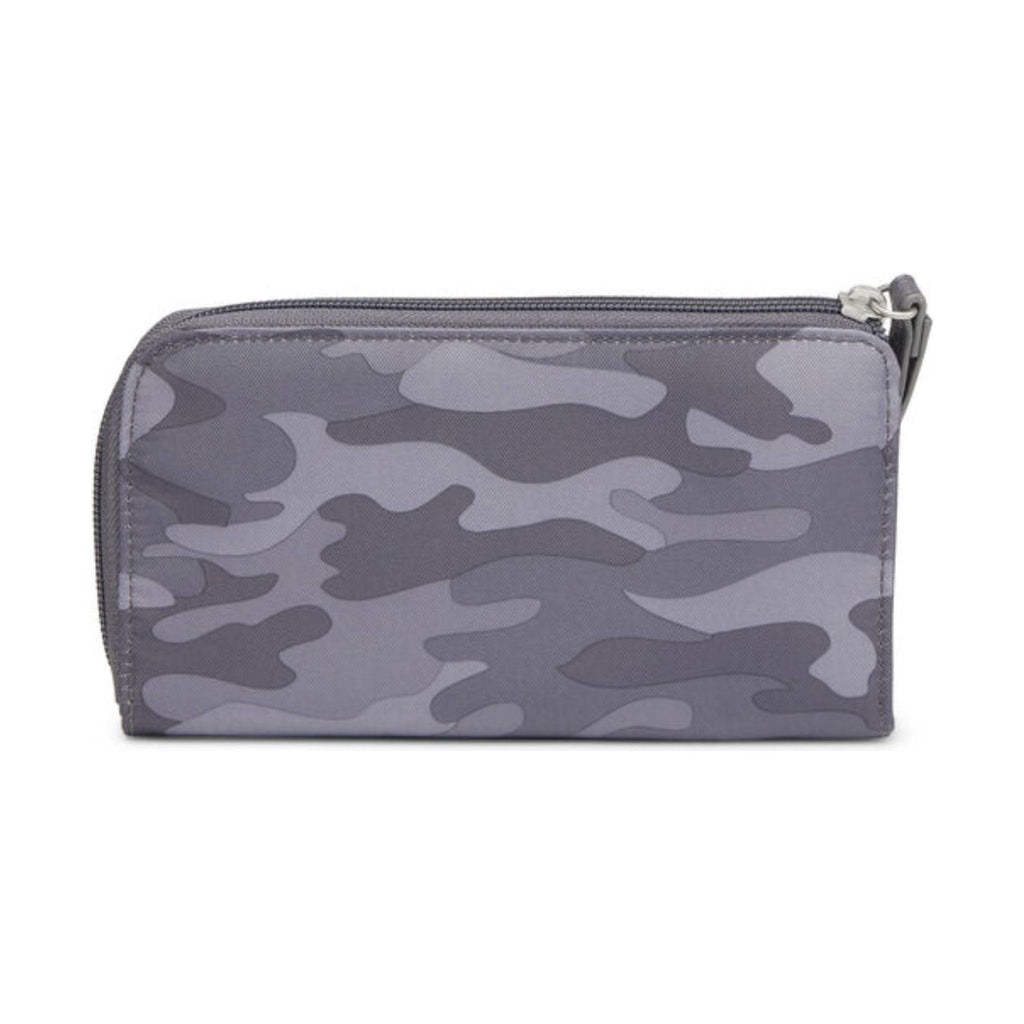 Baggallini Zip Around RFID Wallet - Grey Camo - Lenny's Shoe & Apparel