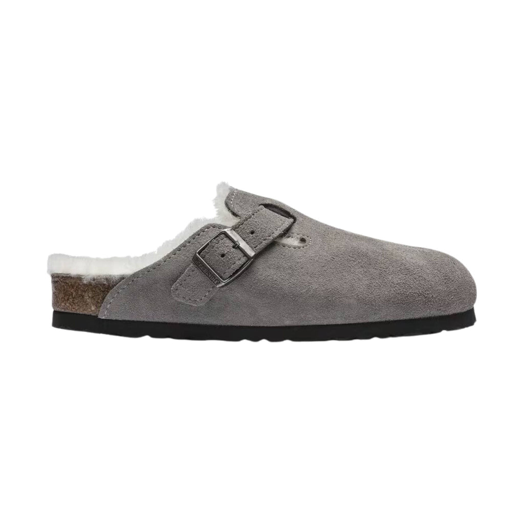 Birkenstock Boston Shearling - Stone Coin Natural - Lenny's Shoe & Apparel