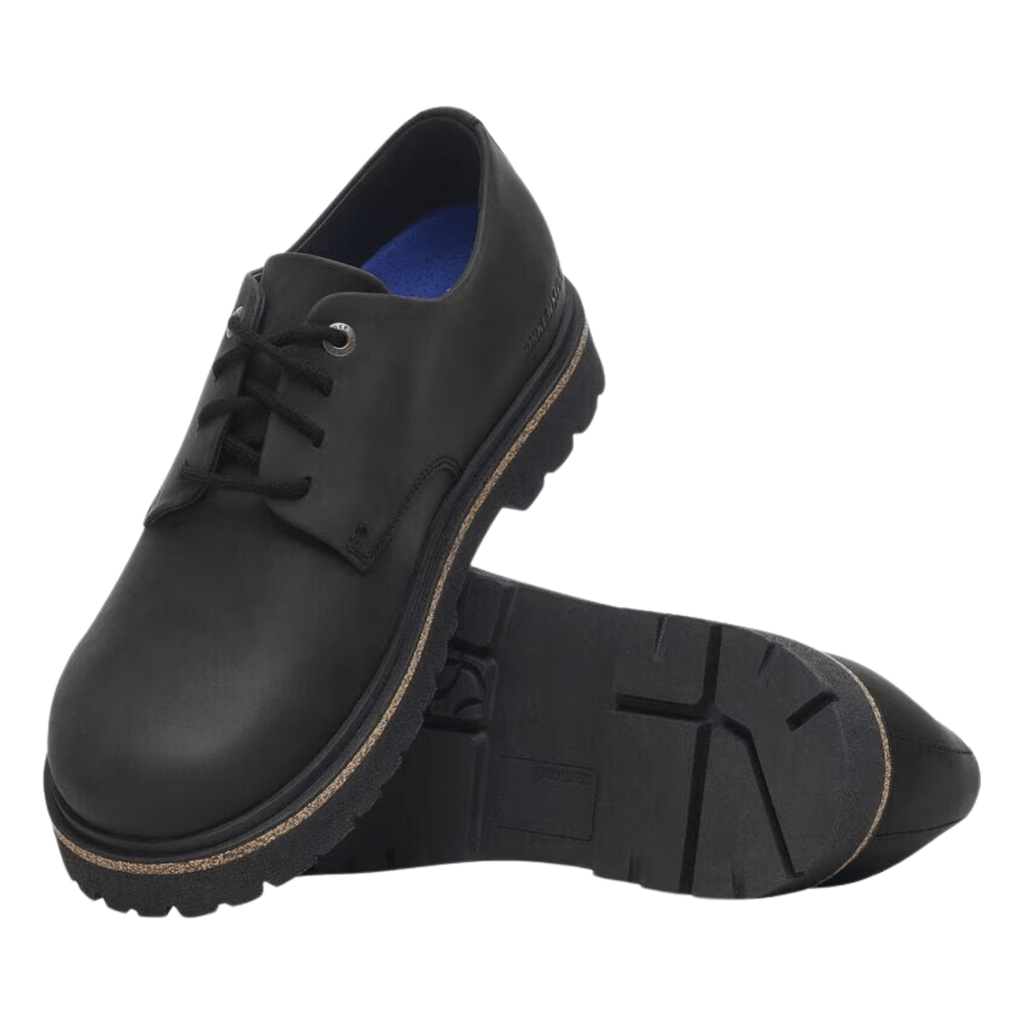 Birkenstock Highwood Lace Low Oiled Leather - Black - Lenny's Shoe & Apparel