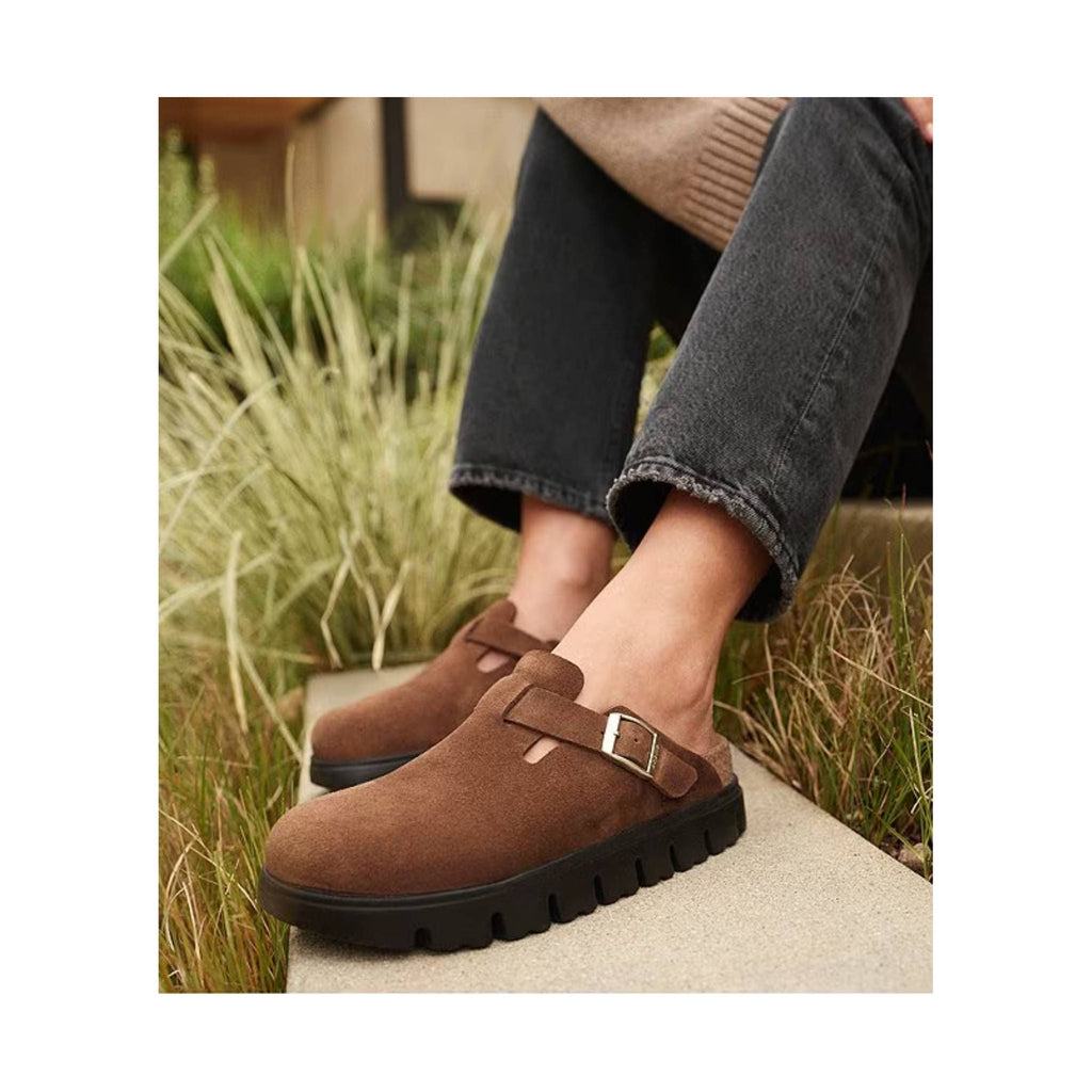 Birkenstock Papillio Boston Chunky Clog - Dark Tea Natural - Lenny's Shoe & Apparel