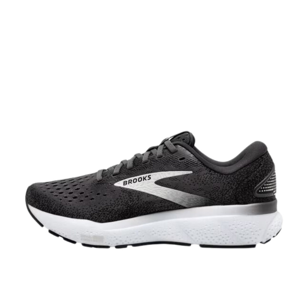 Brooks Women's Ghost 16 Road Running Shoes - Black/Grey/White - Lenny's Shoe & Apparel