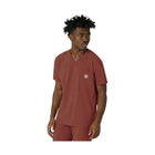 Carhartt Men's Cross Flex V Neck Scrub Top - Sable - Lenny's Shoe & Apparel