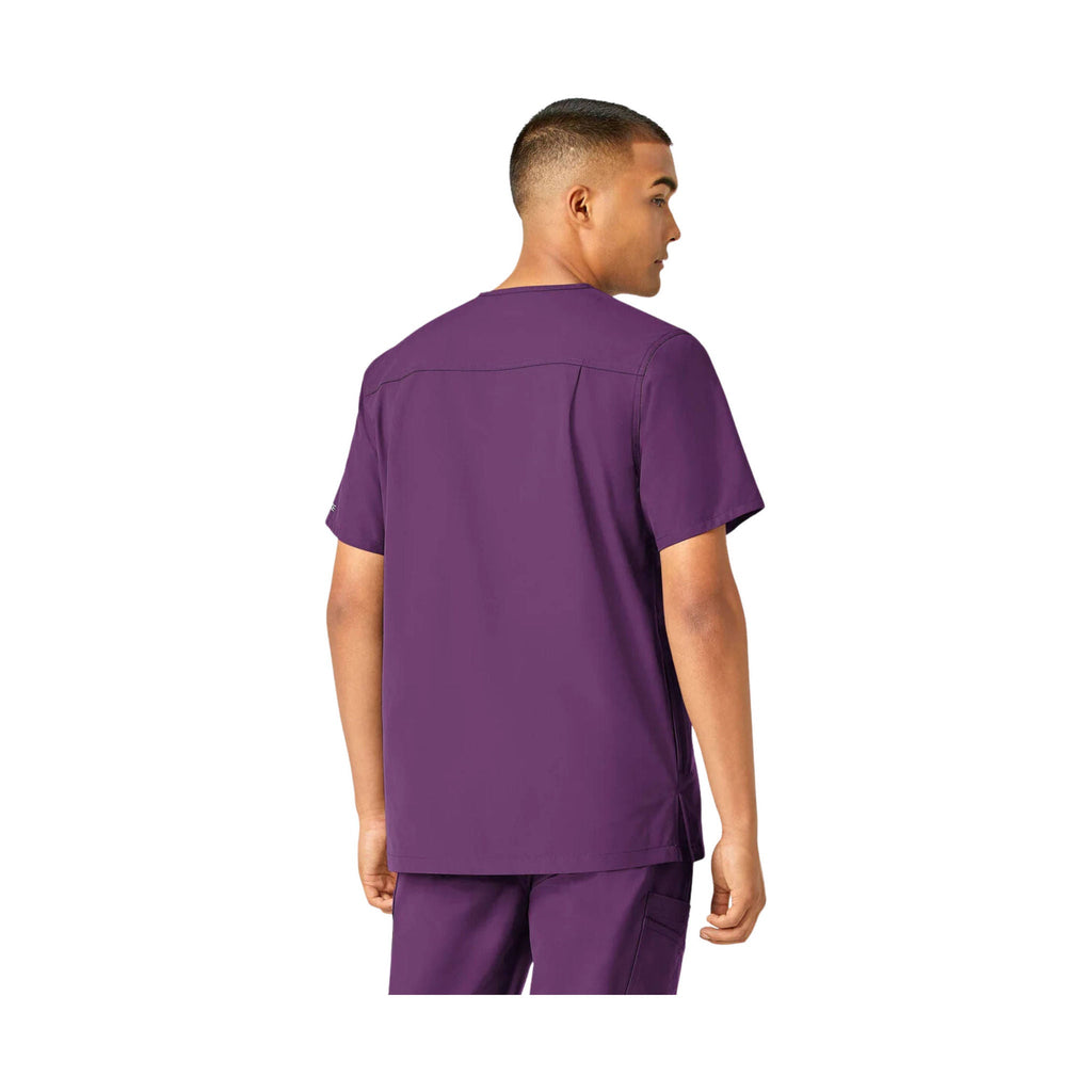 Carhartt Men's Force Essentials V Neck Shirttail Scrub Top - Eggplant - Lenny's Shoe & Apparel