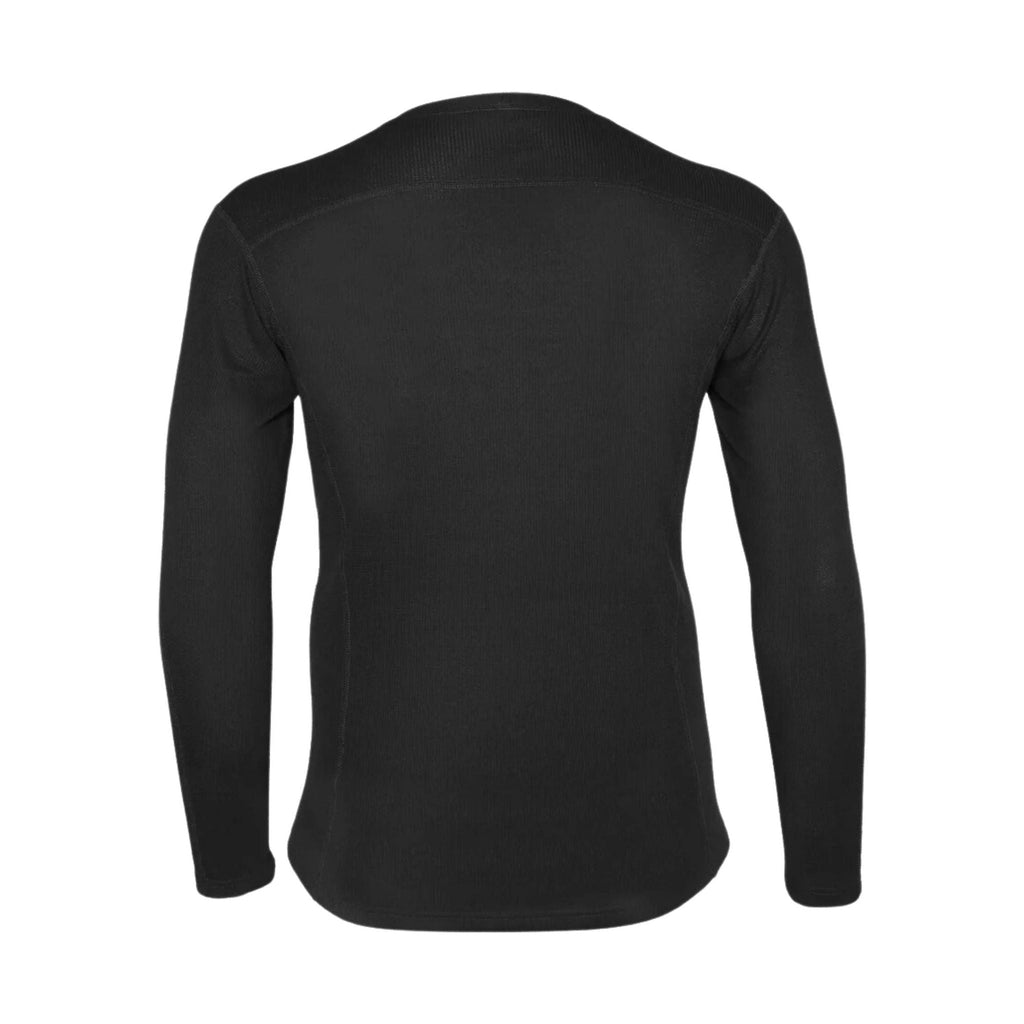 Carhartt Men's Force Midweight Waffle Base Layer Crewneck Top - Black - Lenny's Shoe & Apparel