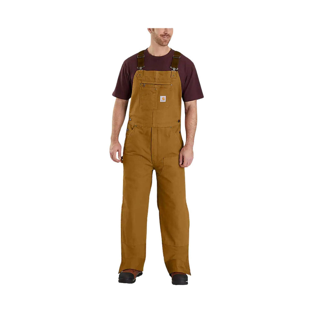 Carhartt Men's Loose Fit Insulated Bib Overall - Carhartt Brown - Lenny's Shoe & Apparel