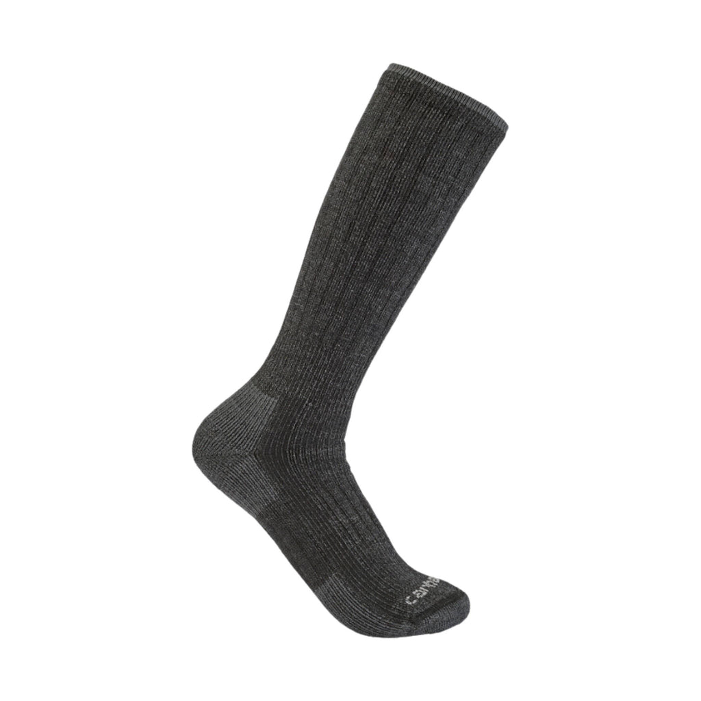 Carhartt Men's Midweight Synthetic Wool Blend Boot Sock - Carbon Heather - Lenny's Shoe & Apparel