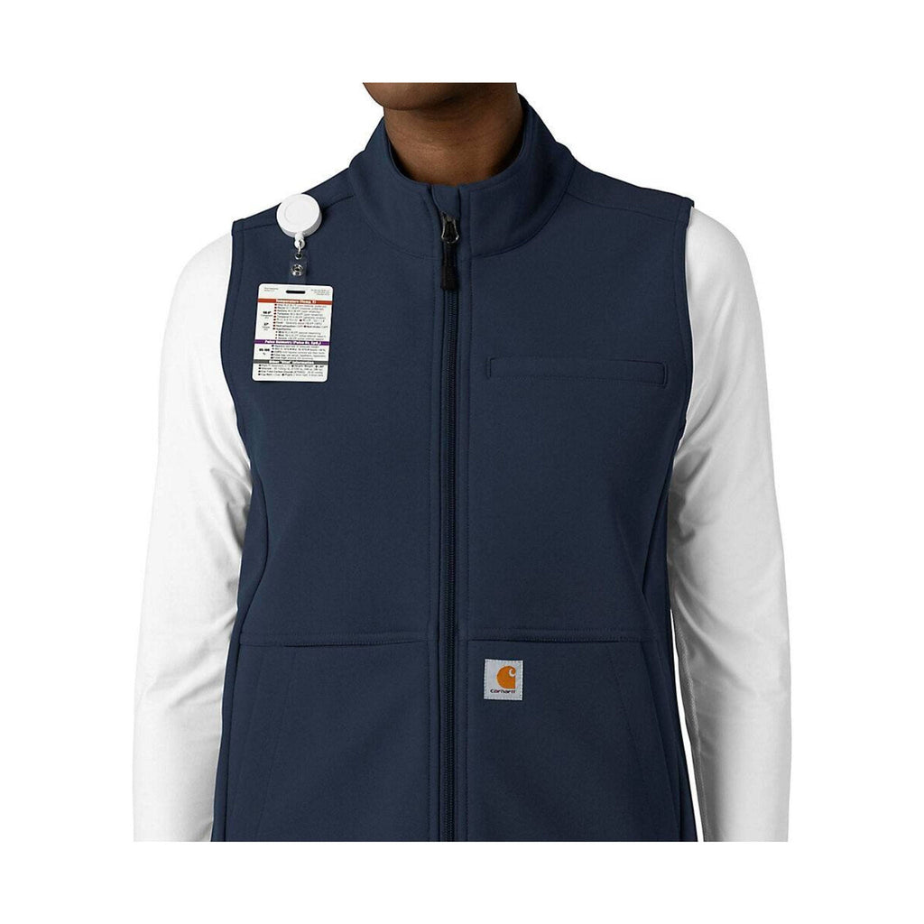 Carhartt Women's Rugged Flex Bonded Fleece Vest - Navy - Lenny's Shoe & Apparel