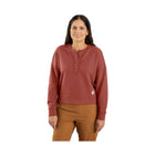 Carhartt Women's Tencel Fiber Series Loose Fit French Terry Henley Sweatshirt - Apple Butter - Lenny's Shoe & Apparel