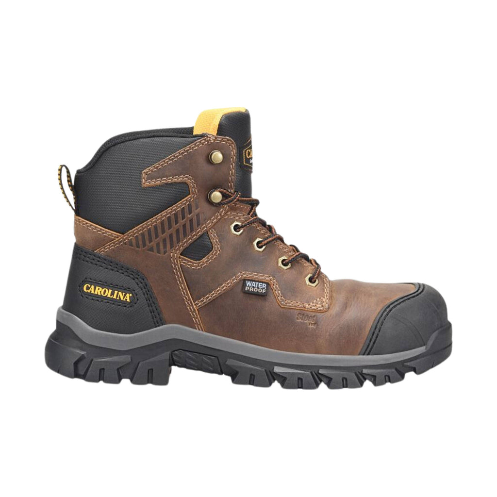 Carolina Men's Falcon 6 Inch Waterproof Steel Toe Work Boots - Brown - Lenny's Shoe & Apparel