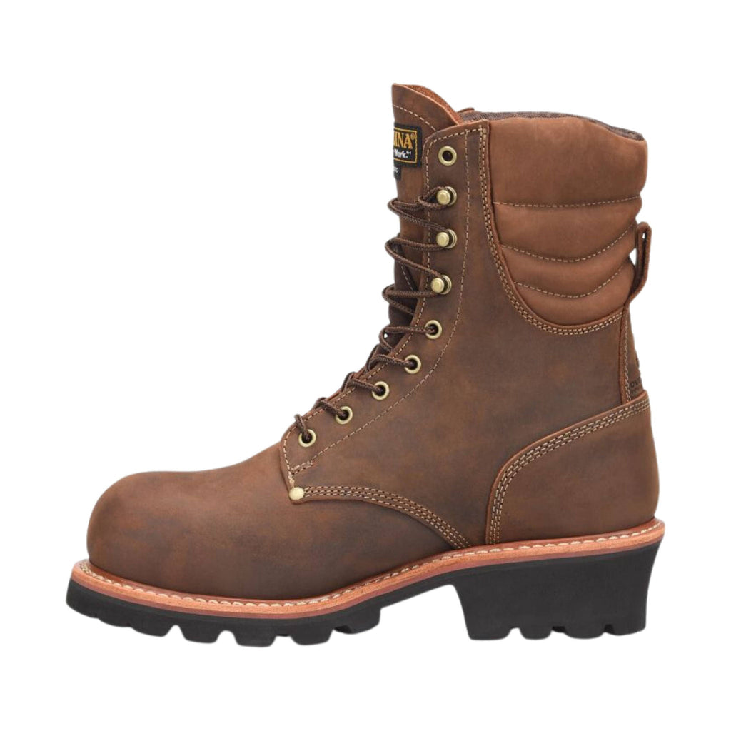 Carolina Men's Hemlock Insulated 400G Composite Toe Logger Work Boots - Medium Brown - Lenny's Shoe & Apparel