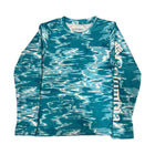 Columbia Kids' Super Terminal Tackle Long Sleeve Shirt - Ocean Teal Ripples - Lenny's Shoe & Apparel