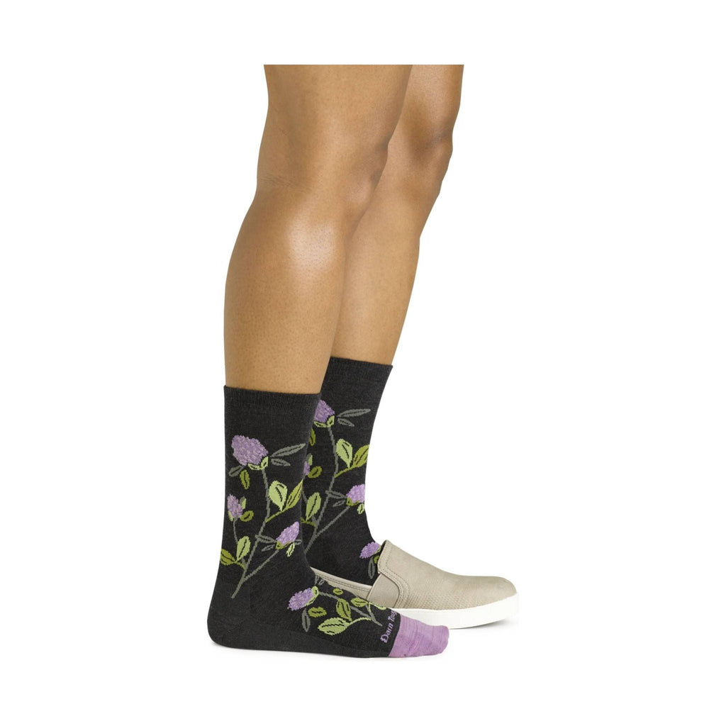 Darn Tough Vermont Women's Blossom Lightweight Lifestyle Crew - Charcoal - Lenny's Shoe & Apparel