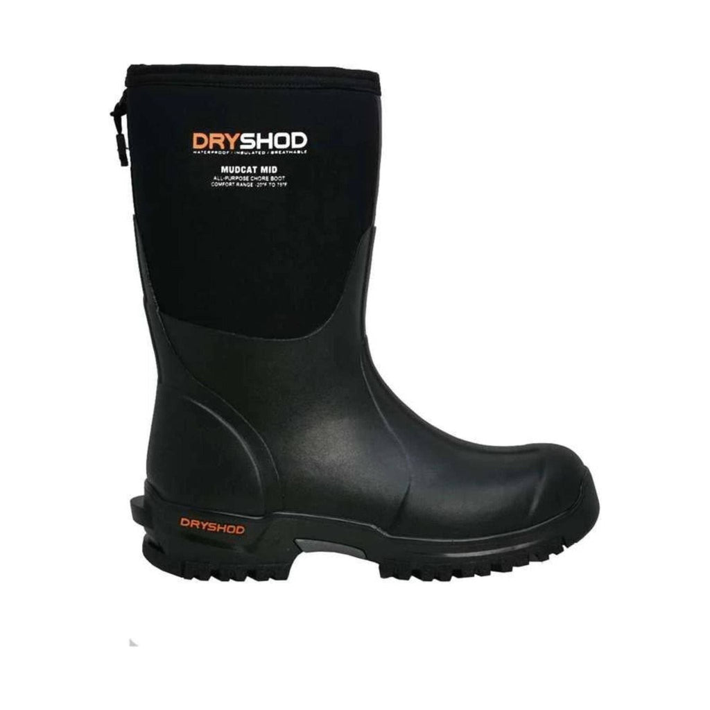 Dryshod Men's Mudcat Mid Rain Boot - Black - Lenny's Shoe & Apparel