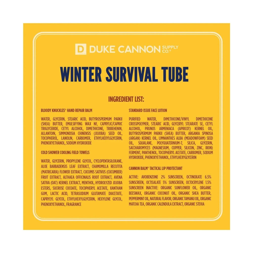 Duke Cannon Winter Survival Tube - Black - Lenny's Shoe & Apparel