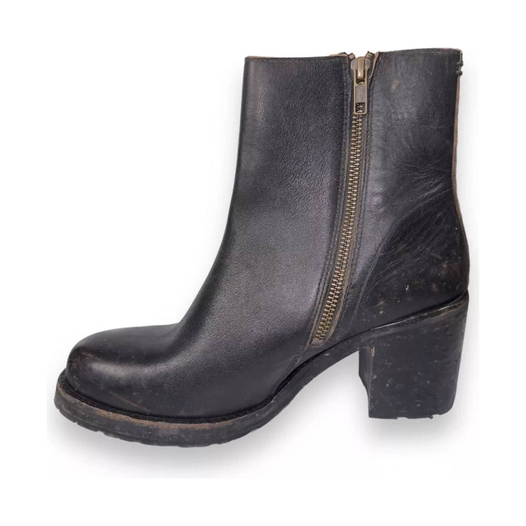 Frye Women's Karen Inside Zip Boot - Black Distressed - Lenny's Shoe & Apparel