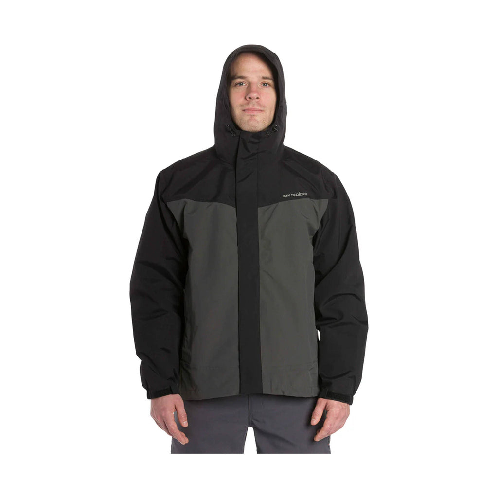 Grundens Men's Full Share Jacket - Black/Light Grey - Lenny's Shoe & Apparel