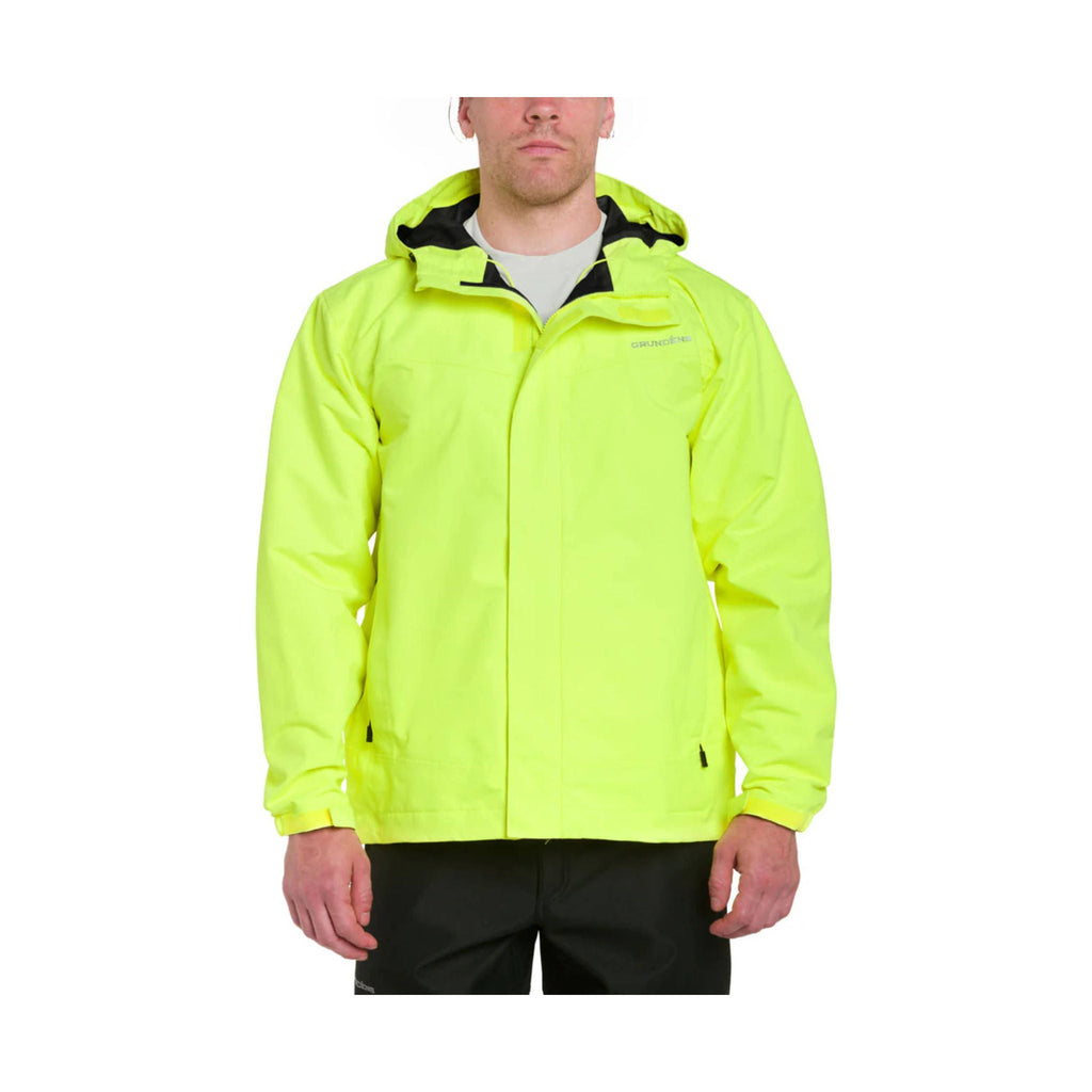 Grundens Men's Full Share Jacket - Hi - Vis Yellow - Lenny's Shoe & Apparel