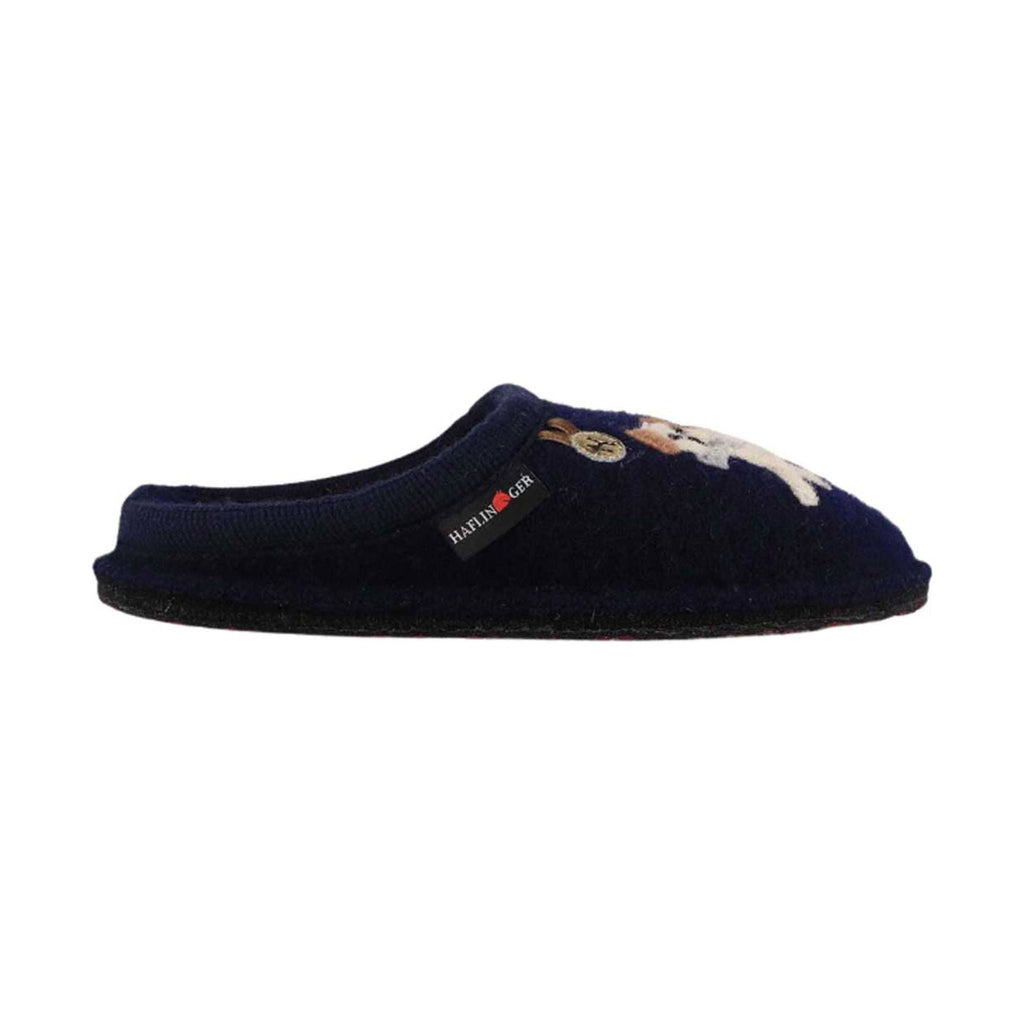 Haflinger Fido Slippers - Blue - Lenny's Shoe & Apparel