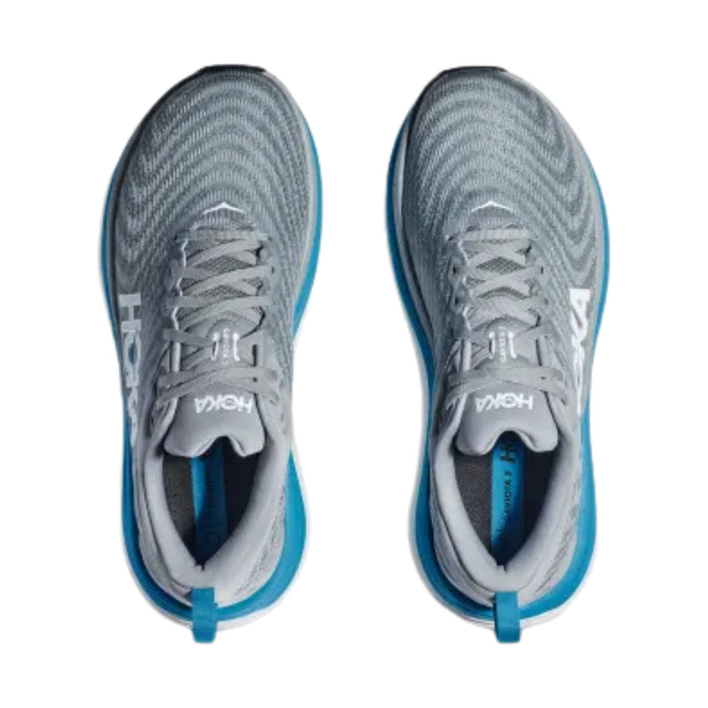 HOKA Men's Gaviota 5 - Limestone/Diva Blue - Lenny's Shoe & Apparel