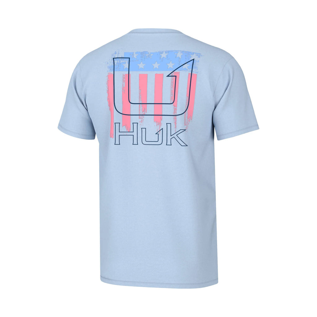 Huk Men's Salute Tee - Ice Water - Lenny's Shoe & Apparel