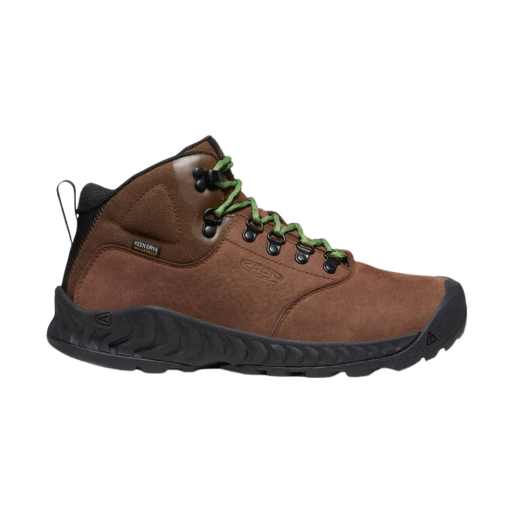 KEEN Women's Nxis Explorere Mid Waterproof Hiking Boot - Bison/ Golden Yellow - Lenny's Shoe & Apparel