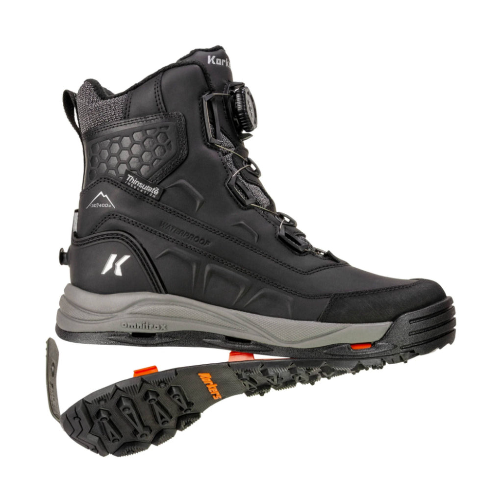 Korkers Men's Snowmageddon Boa Winter Boots - Black - Lenny's Shoe & Apparel