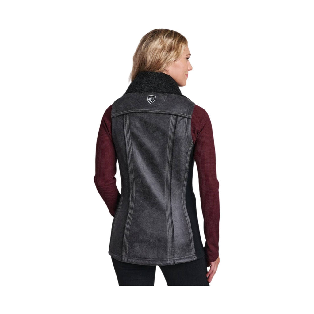 Kuhl Women's Dani Sherpa Vest - Raven - Lenny's Shoe & Apparel