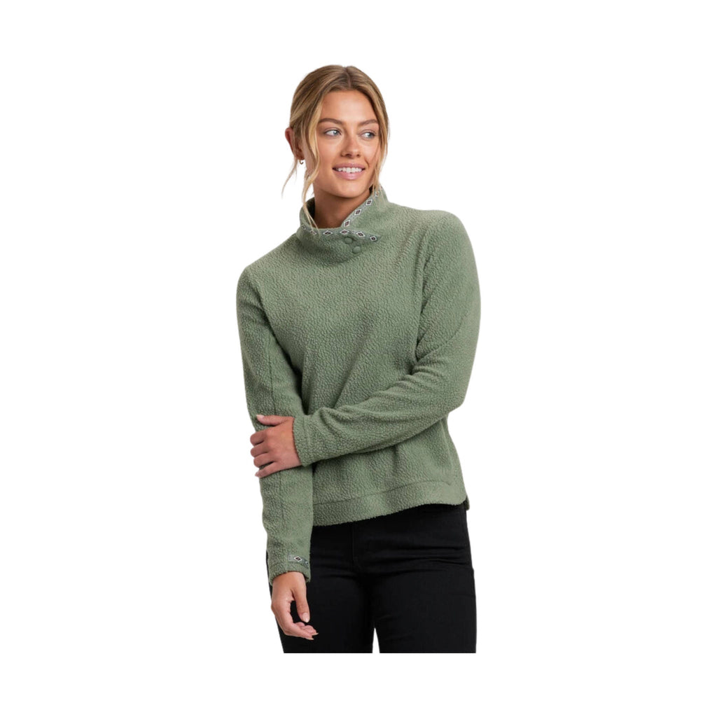 Kuhl Women's Hygge Snap Pullover - Soft pine - Lenny's Shoe & Apparel