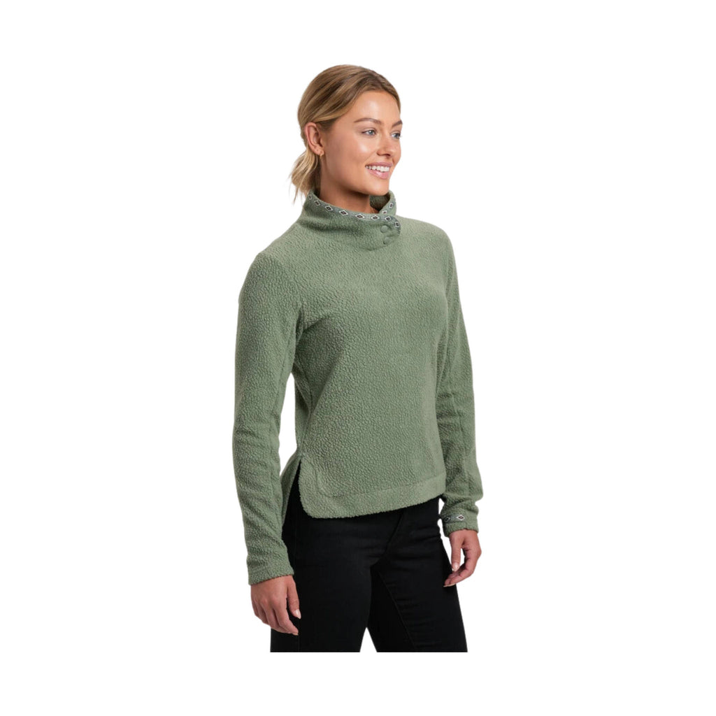 Kuhl Women's Hygge Snap Pullover - Soft pine - Lenny's Shoe & Apparel