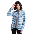 Kuhl Women's Tess Flannel Long Sleeve Shirt - Dusty Blue - Lenny's Shoe & Apparel