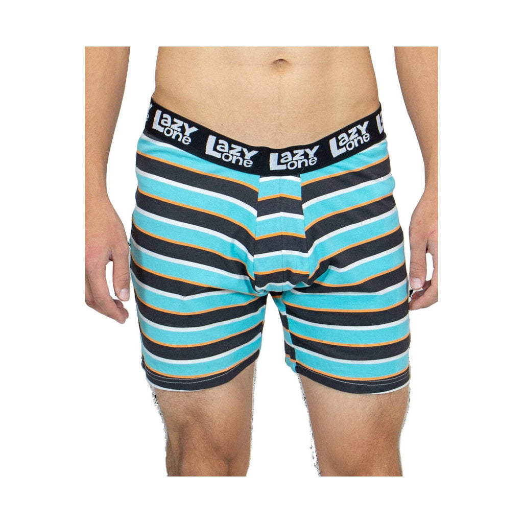 Lazy One Men's Stud Puffin Boxer Briefs - Blue/Black - Lenny's Shoe & Apparel