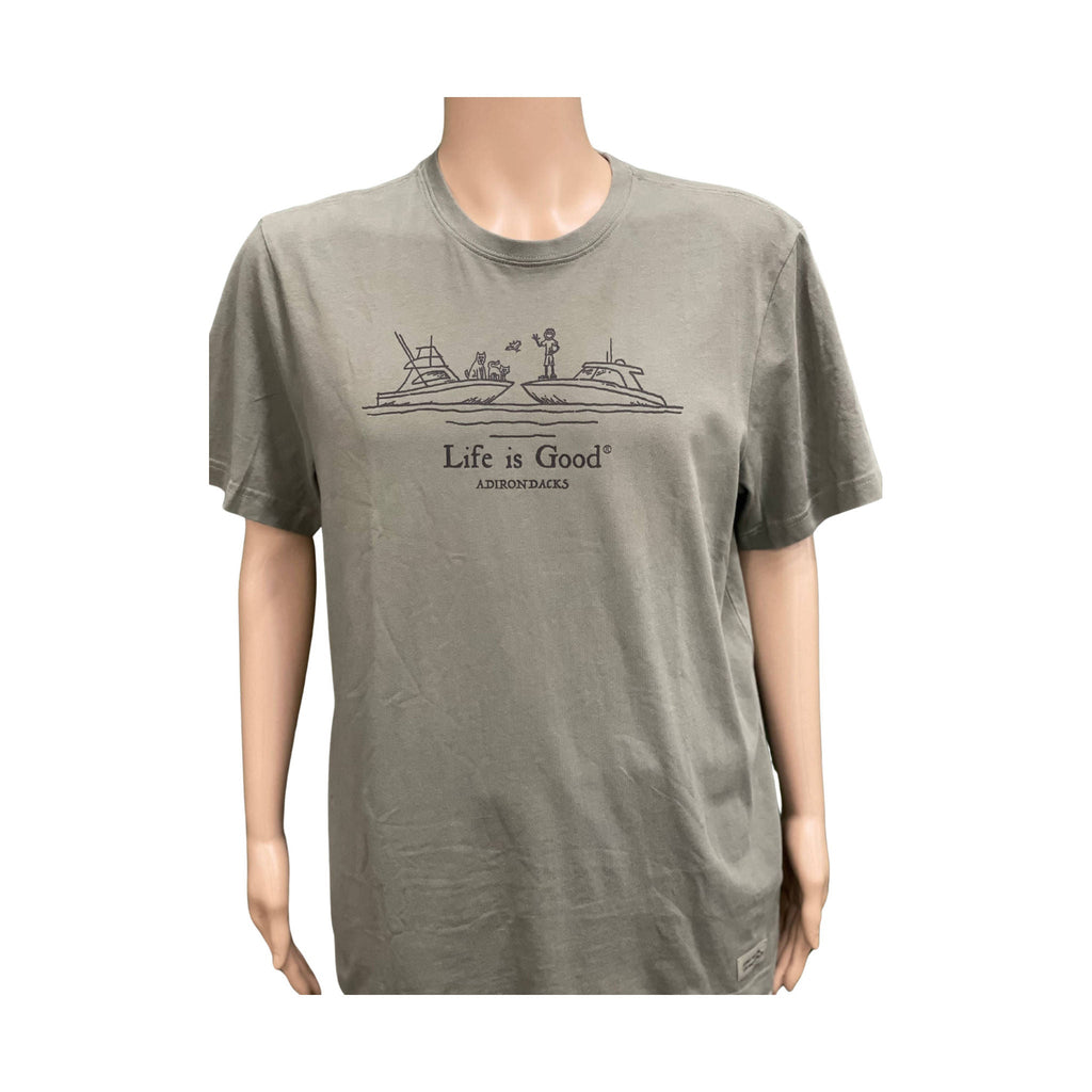 Life Is Good Men's Adirondacks Exclusive Jake Tee - Moss Green - Lenny's Shoe & Apparel