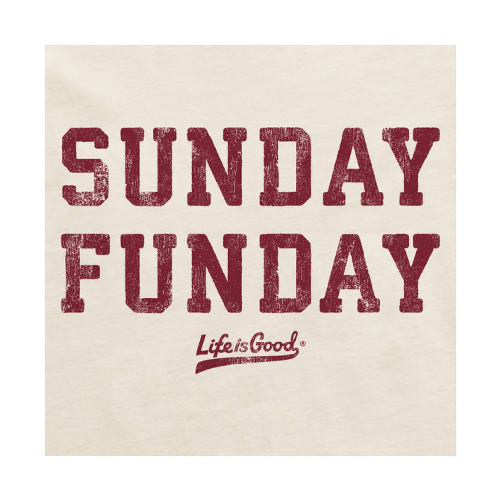 Life Is Good Men's Sunday Funday Crusher LITE Tee - Putty White - Lenny's Shoe & Apparel