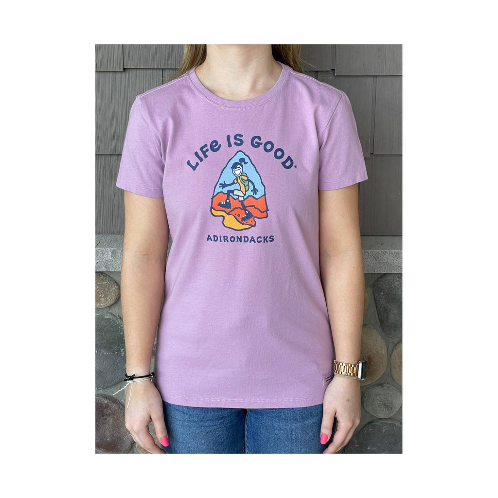 Life Is Good Women's Adirondacks Exclusive Canyon Tee - Violet Purple - Lenny's Shoe & Apparel