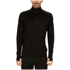 Minus33 Men's Midweight Isolation Quarter Zip - Black - Lenny's Shoe & Apparel