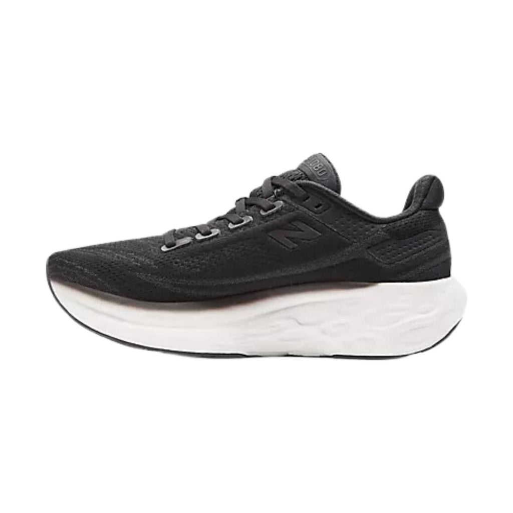 New Balance Women's Fresh Foam X 1080v13 Running Shoe - Black With White - Lenny's Shoe & Apparel