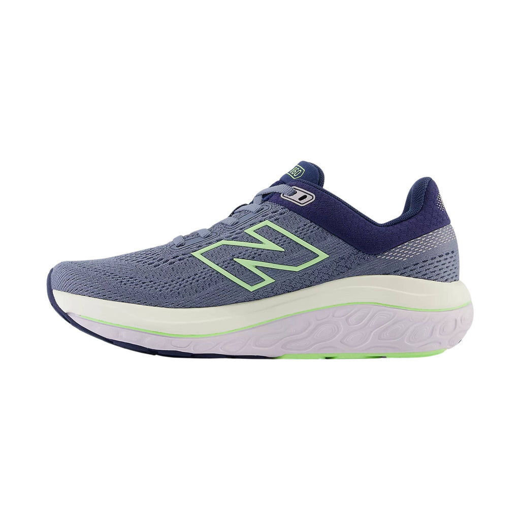 New Balance Women's Fresh Foam X 860v14 Running Shoe - Arctic Grey with Sea Salt and Bleached Lime Glo - Lenny's Shoe & Apparel