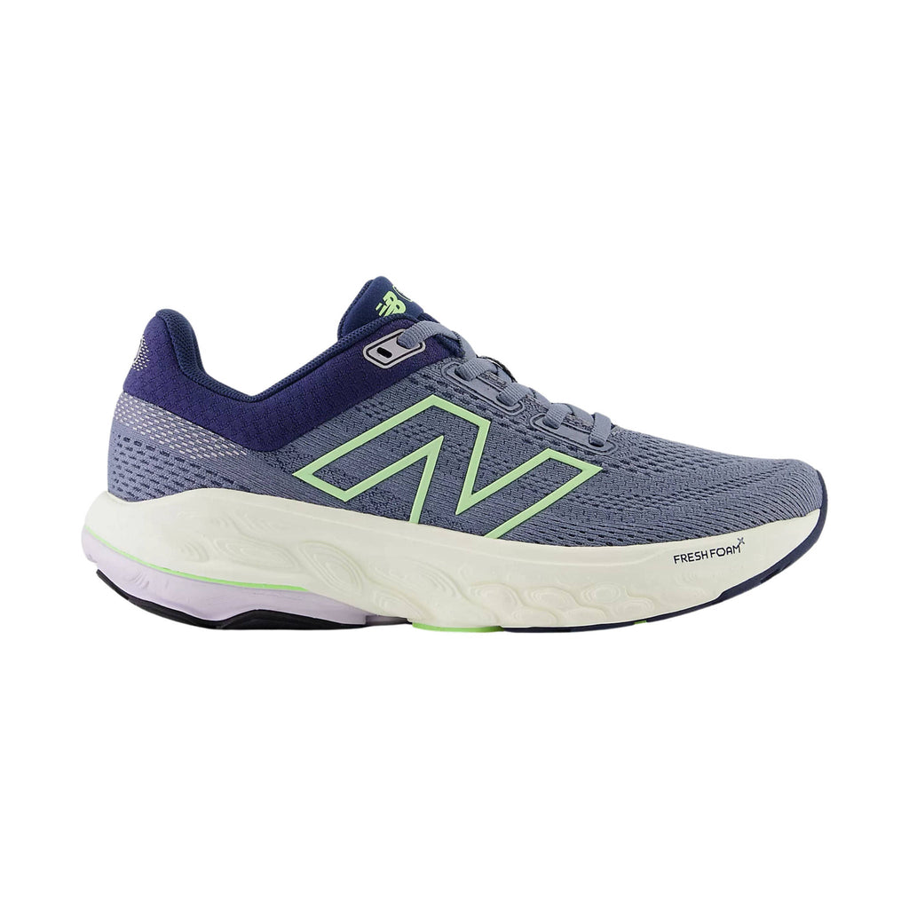 New Balance Women's Fresh Foam X 860v14 Running Shoe - Arctic Grey with Sea Salt and Bleached Lime Glo - Lenny's Shoe & Apparel