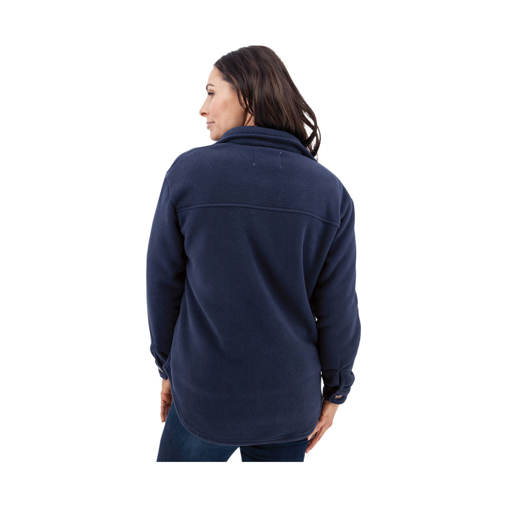 Old Ranch Women's Emery Fleece Shirt Jac - Black Iris - ONLINE STORE CREDIT/EXCHANGE ONLY - Lenny's Shoe & Apparel