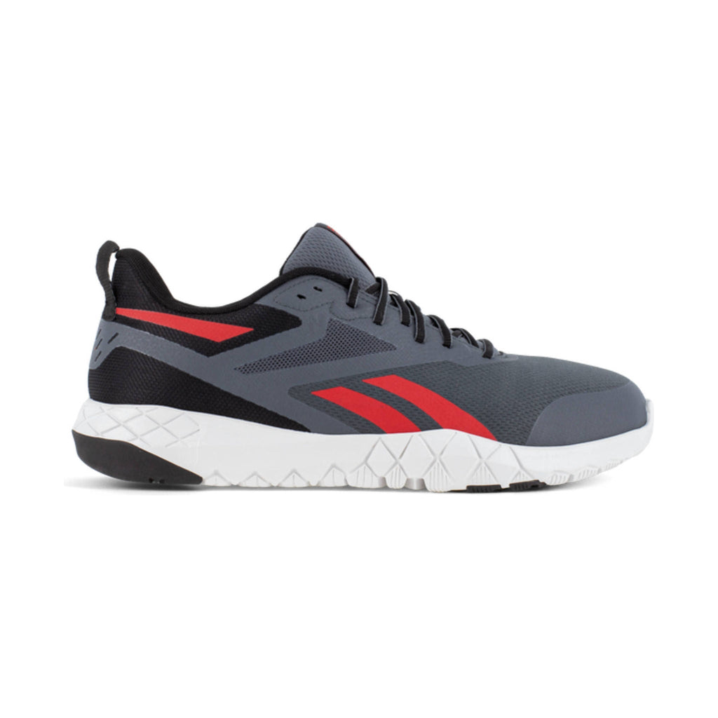 Reebok Work Men's Flexagon Force XL Work Shoes - Grey/Red - Lenny's Shoe & Apparel