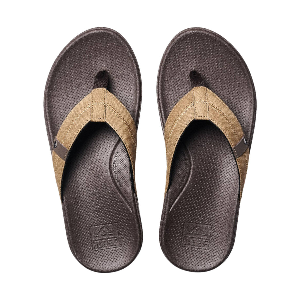 Reef Men's Cushion Phantom 2.0 Flip Flop - Brown Leather - Lenny's Shoe & Apparel