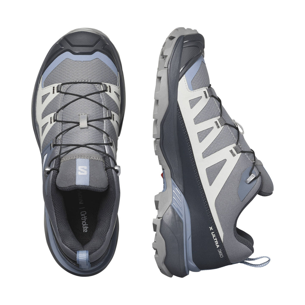 Salomon Women's X Ultra 360 Hiking Shoes - Sharkskin/Grisaille/Stonewash - Lenny's Shoe & Apparel