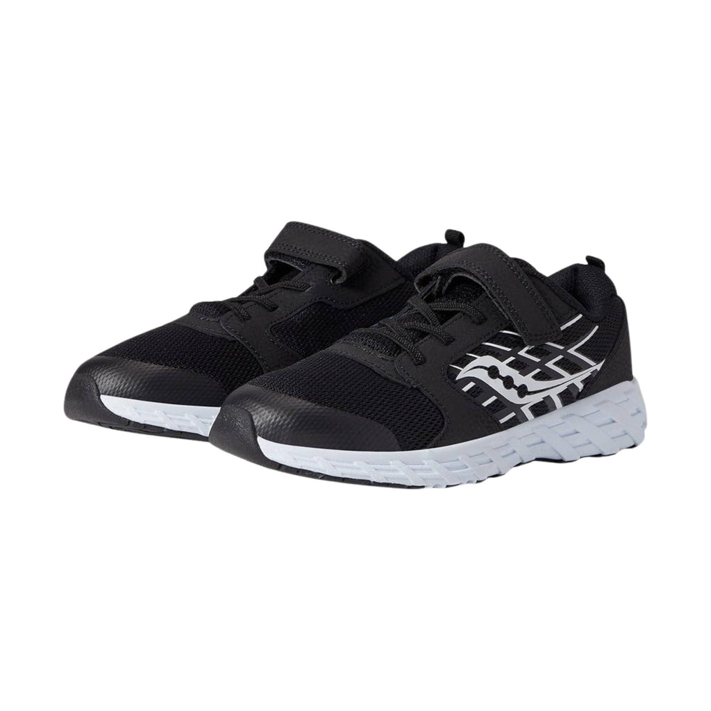 Saucony Kids' Wind A/C 2.0 Shoes - Black/White FINAL SALE - Lenny's Shoe & Apparel