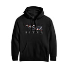 Sitka Men's Icon Flag Pullover Hoodie - Black - Lenny's Shoe & Apparel