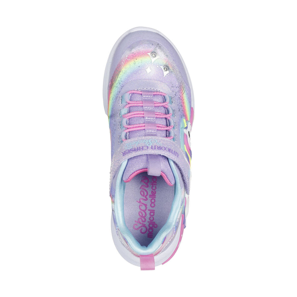 Skechers Kids' S Lights Unicorn Chaser Shoes - Lavender Multi - Lenny's Shoe & Apparel