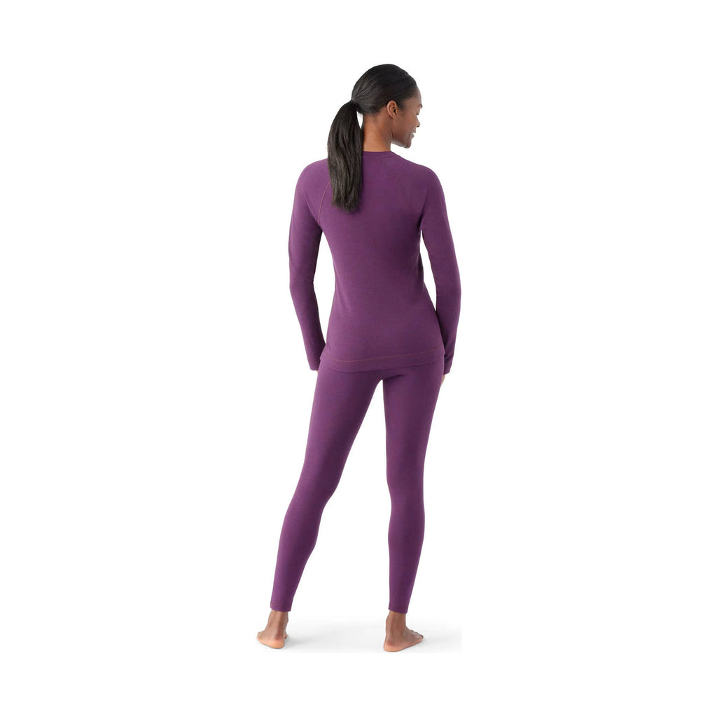 Smartwool Women's Classic Thermal Merino Base Layer Crew - Purple Iris Heather - Lenny's Shoe & Apparel