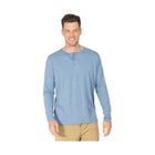 Tasc Men's Everywear Long Sleeve Henley - Chambray Heather - Lenny's Shoe & Apparel