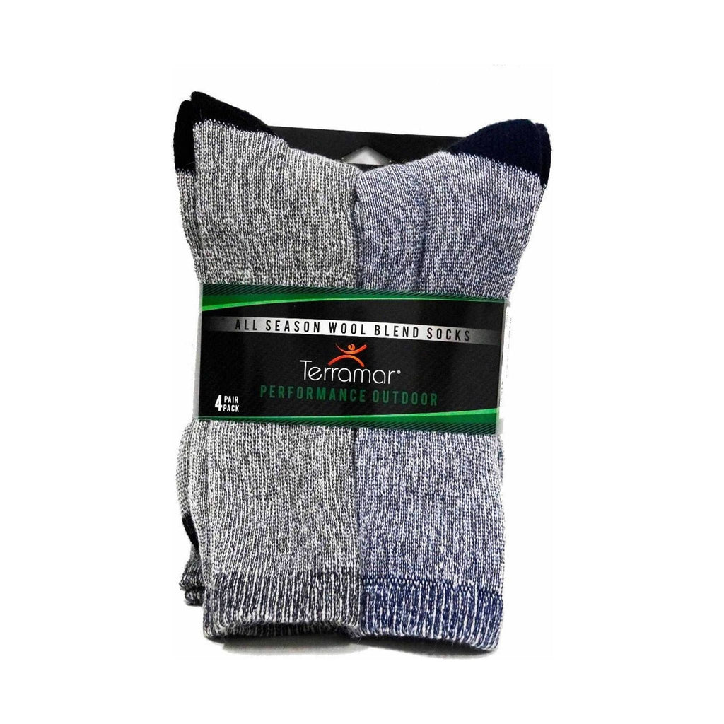 Terramar All Season Wool Sock 4 - Pack - Black/Navy - Lenny's Shoe & Apparel